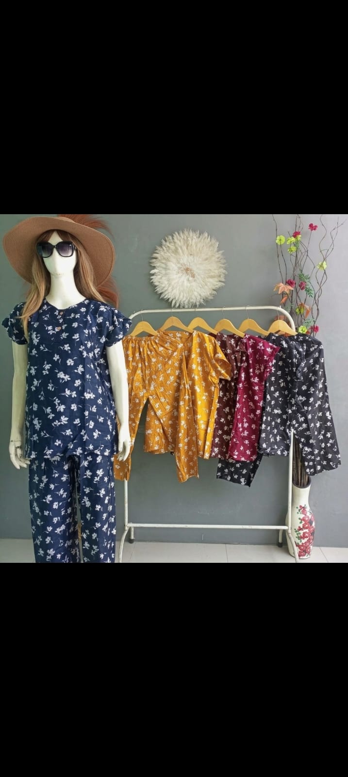 Setelan Cp Jumbo  Bahan Rayon  Ld 115 -120 Cm  P. 